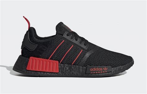 adidas nmd r1 schuhe schwarz rot|nmd r1 original.